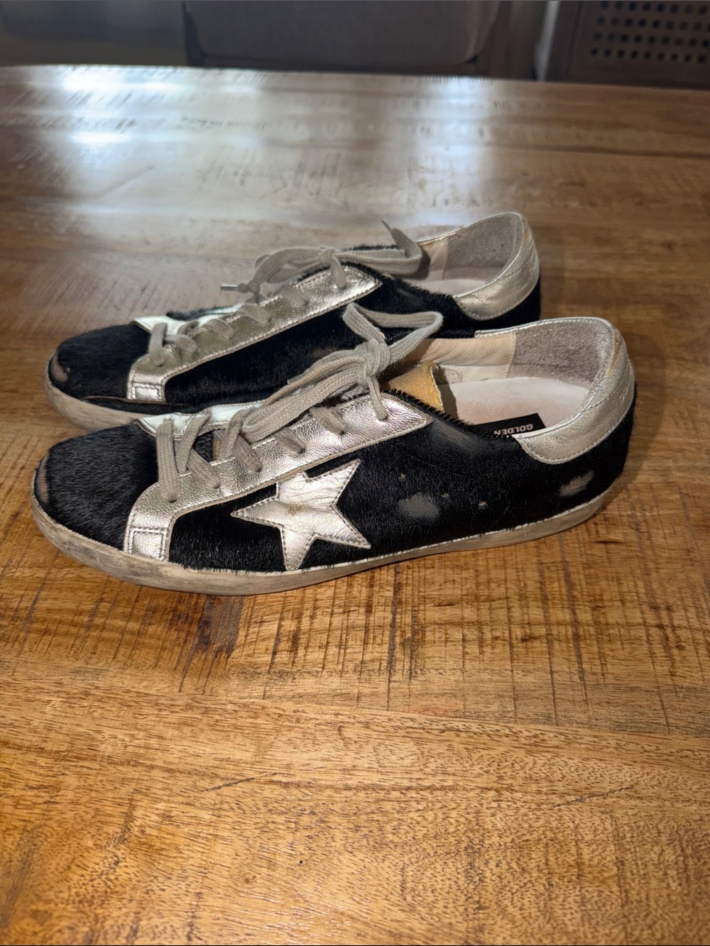 Golden Goose Black & Silver Star Sneakers
